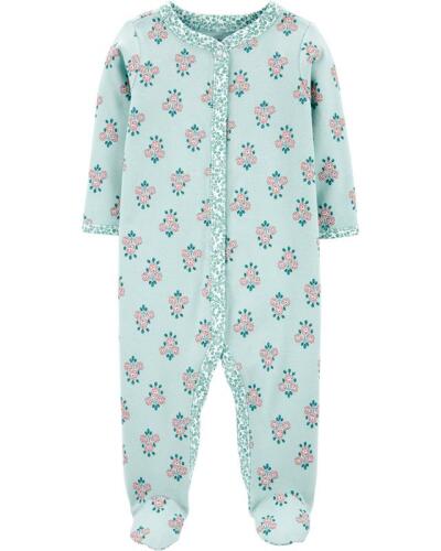 Overal zip Floral Mint dívka PRE