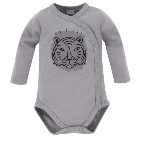 PINOKIO Body dl. rukáv na druky Le Tigre grey vel. 62