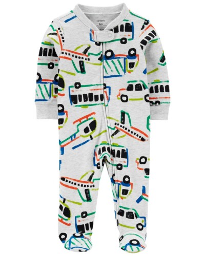 CARTER'S Overal na zip Sleep&Play Grey Vehicles kluk PRE/ vel. 46