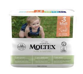 MOLTEX Pure&Nature Pleny jednorázové 3 Midi (4-9 kg)