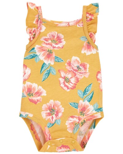 CARTER'S Body na ramínka Pink Flowers holka 24m