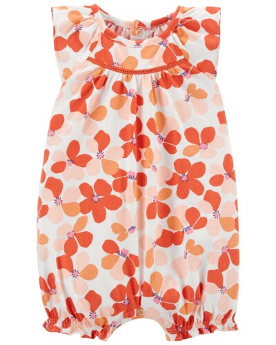 CARTER'S Overal letní Orange Floral dívka 3m