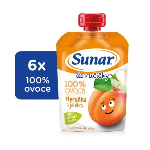 6x SUNAR Do ručičky Meruňka 100 g