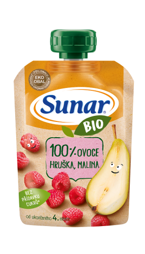 SUNAR BIO kapsička Hruška, malina 100 g