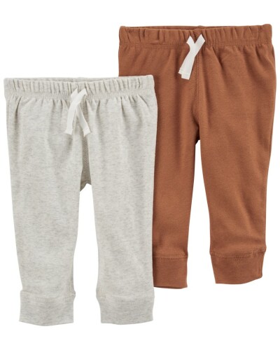 CARTER'S Tepláky Grey&Brown neutrál LBB 2ks 12m