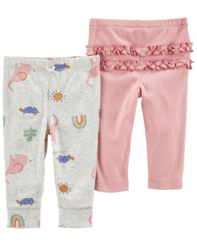 CARTER'S Tepláky Pink&Grey holka LBB 2ks 12m