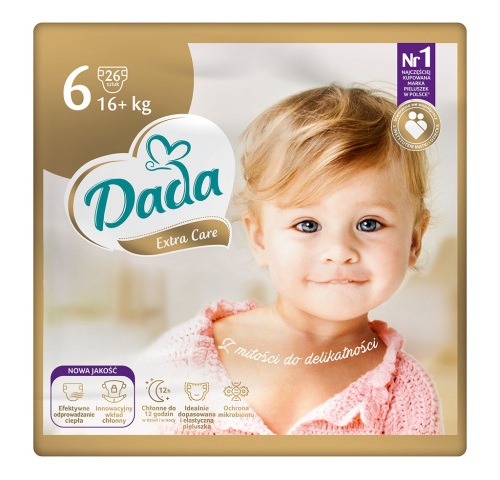 DADA Extra Care Pleny jednorázové 6 Extra Large (16 kg+) 26 ks