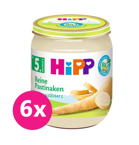 6x HiPP BIO První Pastinák, od uk. 4.-6. měsíce, 125 g