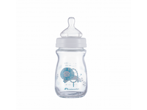 Kojenecká láhev Emotion Glass 130ml 0-6m White