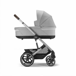 Kočárek CYBEX Balios S Lux + Cot S Lux Lava Grey Silver Frame