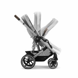 Kočárek CYBEX Balios S Lux + Cot S Lux Lava Grey Silver Frame