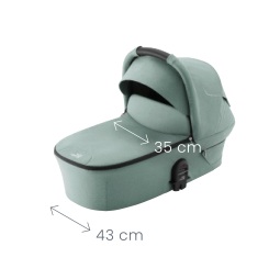 Set kočárek Smile 5Z + hluboká korba + autosedačka Baby-Safe PRO + Vário Base 5Z, Atlantic Green