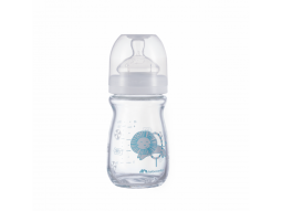 Kojenecká láhev Emotion Glass 130ml 0-6m White