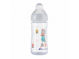 Kojenecká láhev Emotion 270ml 0-12m White