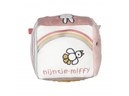 Kostka textilní králíček Miffy Fluffy Pink