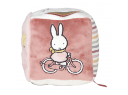 Kostka textilní králíček Miffy Fluffy Pink