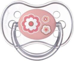 Dudlík silikonový symetrický 0-6m Newborn Baby - růžová