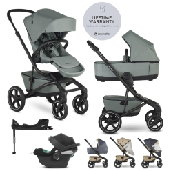 EASYWALKER Kočárek kombinovaný Jimmey 2v1 Thyme Green LITE RWS + CYBEX Aton B2 i-Size + základna