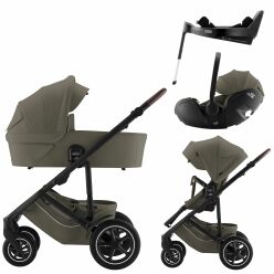 Set kočárek Smile 5Z + hluboká korba + autosedačka Baby-Safe PRO + Vário Base 5Z Lux, Urban Olive